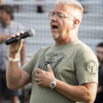 Scott Lewis singing the national anthem (versus Fresno Athletics, Sunday, June 11th, 2023).